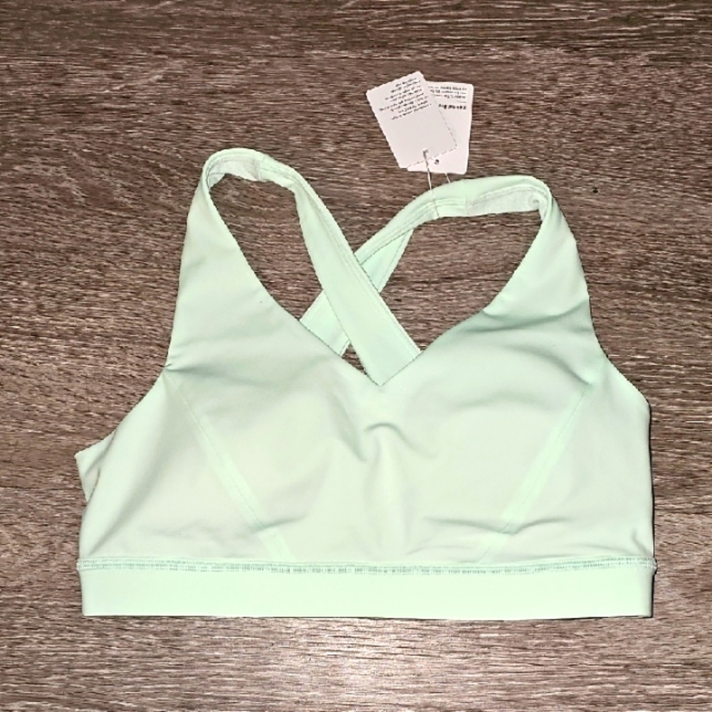 LULULEMON ENVITAL Bra Sz 10 B/C. Gorgeous Nwts! MIMO-MINT MOMENT, Sold Out Color